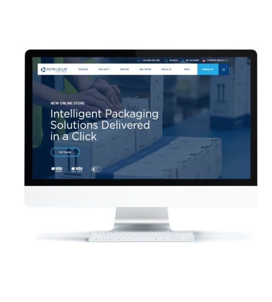 Computer showing Intelsius Web Store